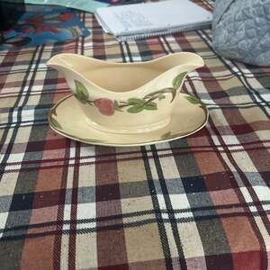 Franciscan Desert Rose Gravy Boat with Attached Underplate, Made in England